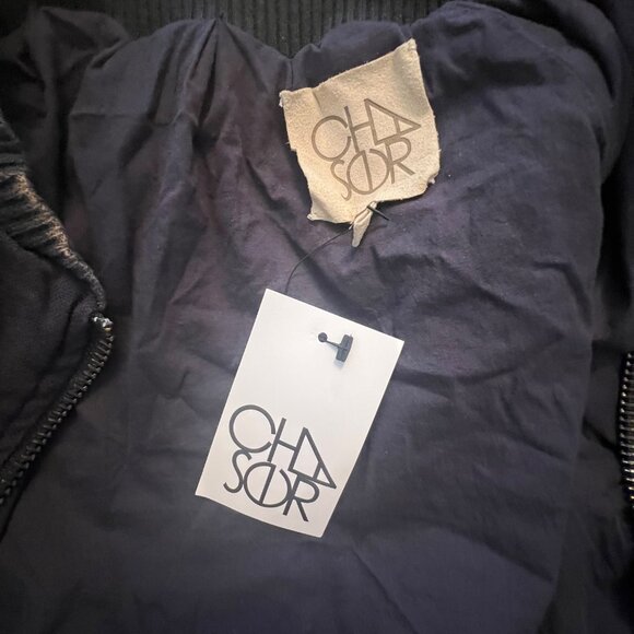 Chaser | Denim Bomber Jacket | Blueberry Vintage Wash | M | NWT - Picture 5 of 10